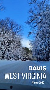 Davis, West Virginia right now. 😊 I love how snowy the trees are it's like a winter wonderland driving through. February is off to a beautiful start. ❄️ 📍Tucker County, West Virginia driving to Blackwater Falls Viewpoint. #reels #nature #travel #winter #westvirginia #tuckerwv #daviswv #snow #aesthetic #February #naturereels #WestVirginia #wv #wvtourism #contentcreator #views1m | WV Sightseeing