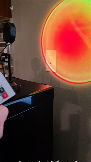 Watch Sunset projection lamp with color combination . on Amazon Live