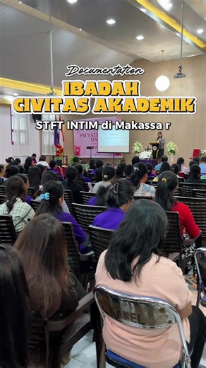 🌿 Shalom keluarga besar Civitas Akademika STFT INTIM di Makassar yang diberkati Tuhan Mari kembali bersekutu dengan menyembah Tuhan dalam Ibadah Civitas Akademika STFT INTIM di Makassar Edisi *Senin, 23 Februari 2026* *🕙 : 10.00-selesai WITA* *📖 : Sdri. Filadelfia Astuti Wandira* *🎶 : PMU GPIB* *📍 : Kapel Kebangkitan* _
