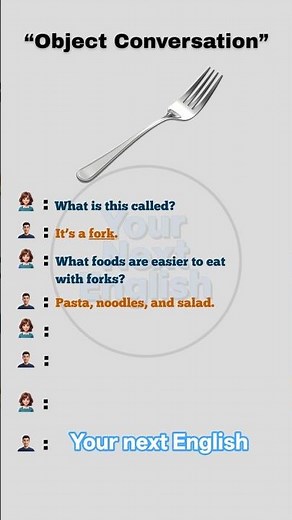 Spoon vs Fork 🍴🥄 | Everyday English Conversation for Beginners #englishconversation