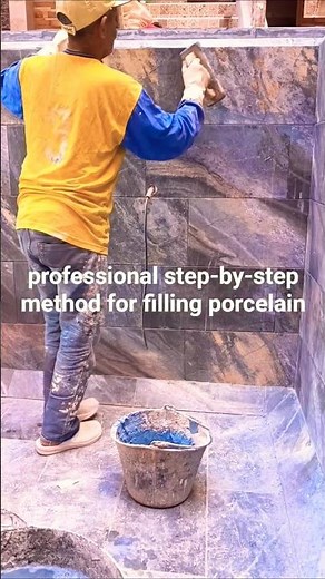 Perfect Pool Wall Grouting | Easy Porcelain Joint Filling Method