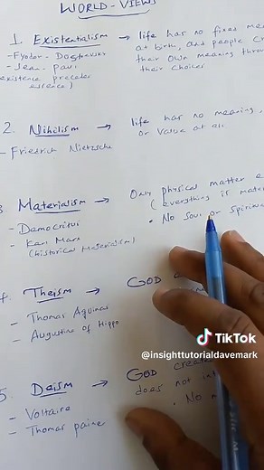 World Views #Insighttutorial #Worldview