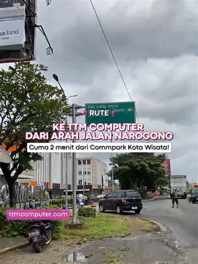 📍Rute ke tempat service PC, laptop atau printer paling hits di cibubur, kota wisata! Buat yang nanya rute ke TTM Computer dari arah Jln. Narogong ikuti panduan ini ya! 😄 TTM Computer kota wisata tempat upgrade & service paling lengkap pilihan mu ada disini! 🚀 #infocibubur #kotawisata #servicelaptop #serviceprinter #ttmcomputer