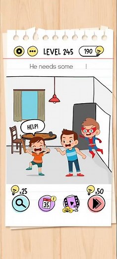 Brain Test Level 245 Solution & Walkthrough | Tricky Puzzles (Android & iOS Shorts)