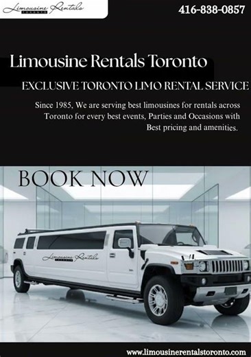 🚘 Toronto's #1 Limo Experience — Ride in Style Since 1985 | Limousine Rentals Toronto