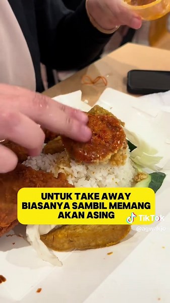 Bekas Take Away Ayam Gepuk Wak Jo yang Menarik