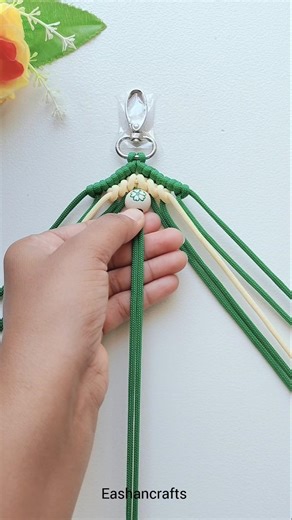 Cutest 😍 DIY Keychain Ideas - Macrame 💚 #diy #shorts #shortsfeed #viral #ytshorts