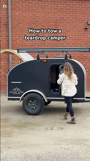 How to safely tow a teardrop camper #teardroptrailer #diycamper #campingequipment