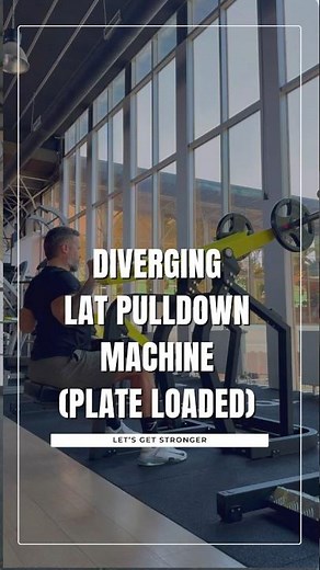 Diverging Lat Pulldown Machine Plate Loaded
