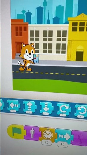 Program an animation with Scratch Jr to raise awareness of the dangers of looking at your mobile ...
