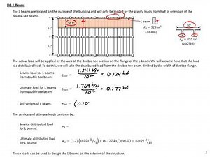 Precast Concrete - 2 - Example 1 - Loads on Building
