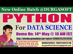 PYTHON For DATA SCIENCE Online Training @ DURGASOFT