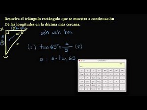 Example: Using trigonometry to calculate sides and angles of a triangle
