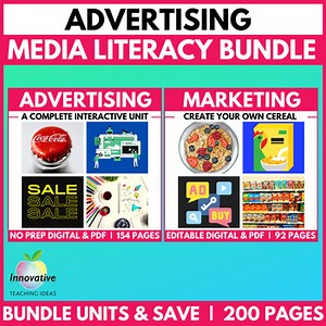 Advertising & Marketing Bundle | Persuasive Techniques & Media Literacy