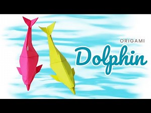 🐬 Origami DOLPHIN/ Dauphin (Gérard Ty Sovann)