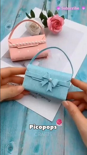 Cute Mini Paper Purse 🩷 | Easy DIY Craft Idea for Beginners #diy #papercraft #purse #howtomake
