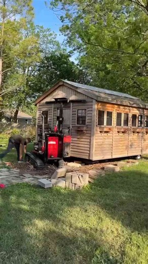Have you ever seen a robot move a shed?