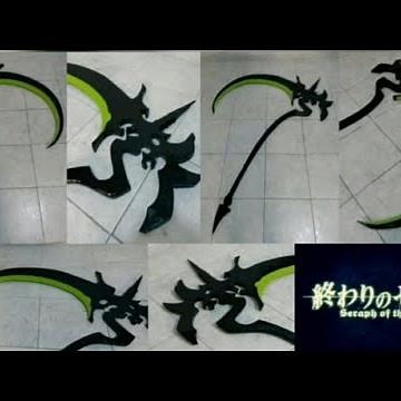 Shinoa scythe Owari no Seraph cosplay tutorial