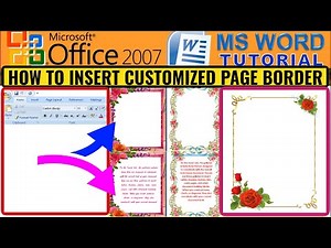 PAGE BORDER II HOW to DOWNLOAD & Add CUSTOMIZED page border using Microsoft Word II MS WORD TUTORIAL