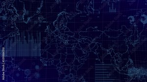Data analysis GDP Charts of Kazakhstan Country with graphs, charts, analytics in background | Kazakhstan Country Data analysis development and growth charts and graphs video background in 4K|60 FPS