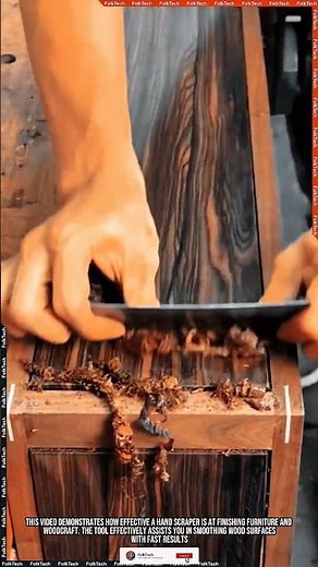 Hand Scraper Tool: Smoothing Wood Surfaces Fast Neat Precise #tool #tools #innovation