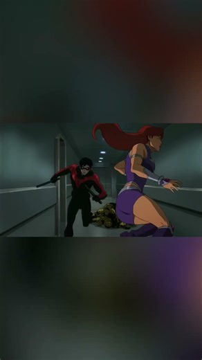 Nightwing & Starfire: Relationship Next Step or Interrupted by Action? #shorts
