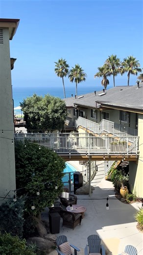 The ultimate way to unwind after a day at the beach. Relax by the fire and watch the sunset set over the ocean. 🌊 | Best Western Plus Beach View Lodge