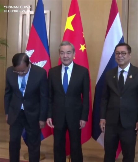 China's Foreign Minister Wang Yi meets Cambodian, Thai counterparts in Yunnan