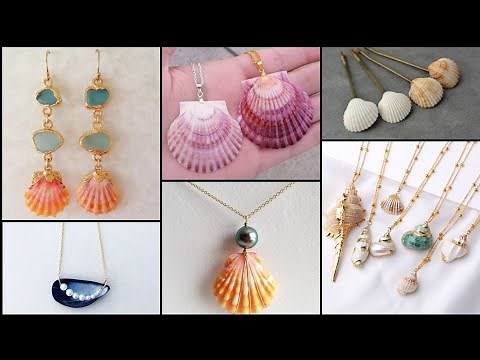 Best 50 handmade sea shells jewellry design ideas | diy jewellery | hand made easy jewellery ideas