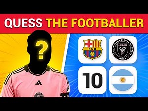 🏆 Guess The Footballer Quiz |35 Footballers | Easy To Hard ⚽