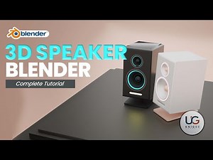 3D Speaker Modeling Full Tutorial | blender 2.9 | Unique Graphic