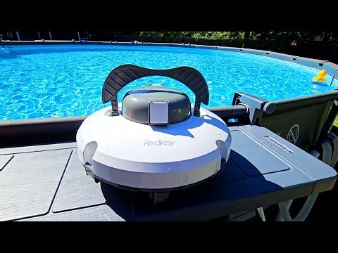 Redroad S1 Cordless Pool Vacuum Robot, Pool Vacuum Lasts 130 Mins, Self-Parking, Ideal for Above/In-