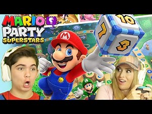 Mario Party Superstars with the HobbyFamilyTV - Videos For Kids