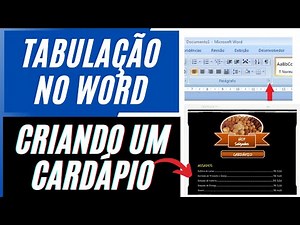 Como Criar Um Cardápio no Word Usando o Recurso de Tabulação
