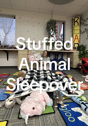 First Stuffed Animal Sleepover at the Library
