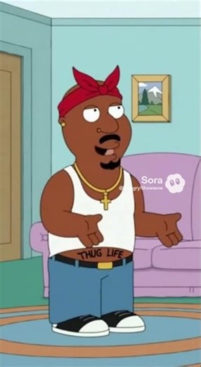 2Pac Pulls Up on Family Guy 😭🎤🔥 | AI Cartoon Short #sora2