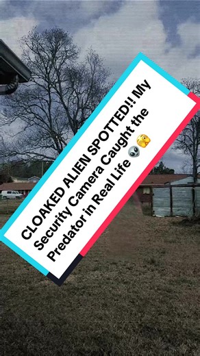 👽 CLOAKED ALIEN SPOTTED!! My Security Camera Caught the Predator in Real Life 👽🫣 #mississippi #alien #aliens #aliens #fyp