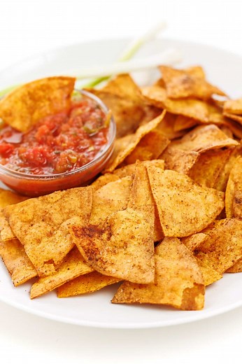Baked Corn Tortilla Chips - The Lemon Bowl