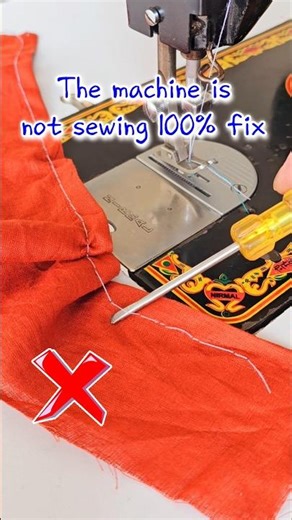 The machine is not sewing 100% fix #sewing #ussewtips #sewingtips