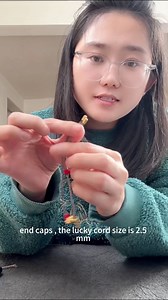 Test 2mm cord with 2mm end caps #strings #cord #rope #threads | Sally's DIY Bracelets