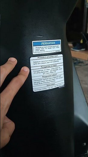 yamaha mio warning sticker