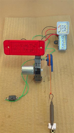 Powering metre indicator light using spring tension generator#youtubeshorts