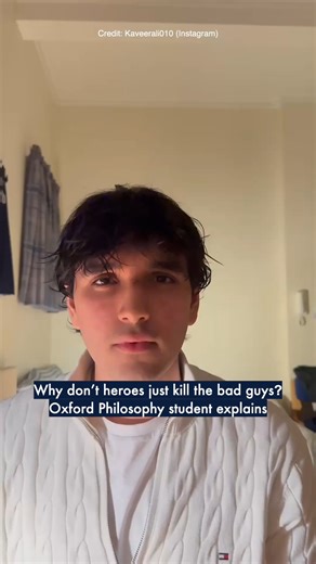 Why don’t heroes just kill the bad guys? 🤔 PPE student Kaveer Ali breaks down the ethics behind it. 🎬 Instagram | Kaveerali010 #worldthinkingday #philosophy #batman #moralphilosophy #batmanandjoker #superhero | University of Oxford