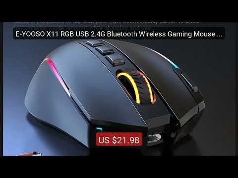 E-YOOSO X11 RGB USB 2.4G Bluetooth Wireless Gaming Mouse 4000... — Amazing Value 2026 | Must Have!