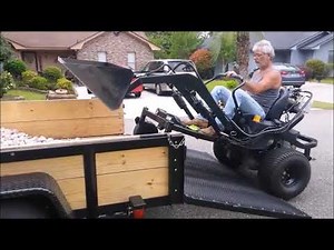 zero turn mower with front end loader