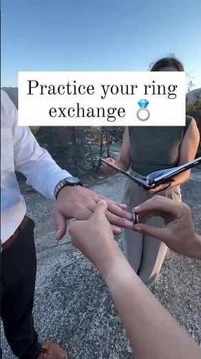 Practice Your Ring Exchange 💍 (Wedding Tip!)