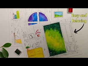 How to paint galaxy | watercolors for beginners