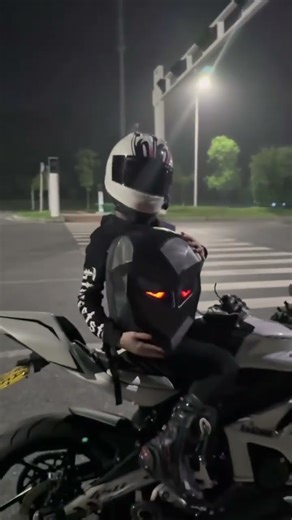 The led backpack shines your full word.