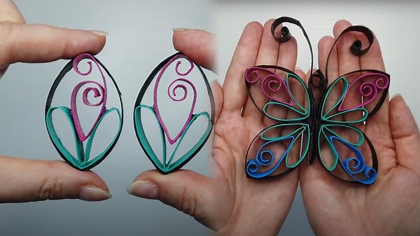 Create Colorful Butterflies with Toilet Paper Rolls