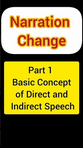 Narration Change Full Course Part 1 | Direct & Indirect Speech Rules | Spoken English & Grammar